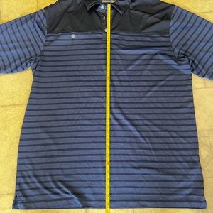 Callaway Golf Shirt Short Sleeve 2XL Navy Blue striped
